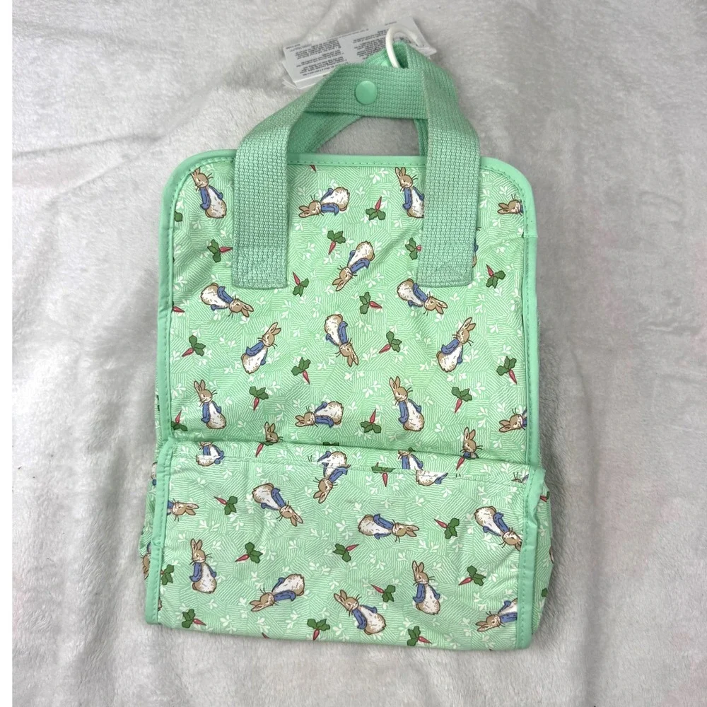 Vintage 1997 Enfamil Peter Rabbit Insulated Bag Green Beatrix Potter Tag